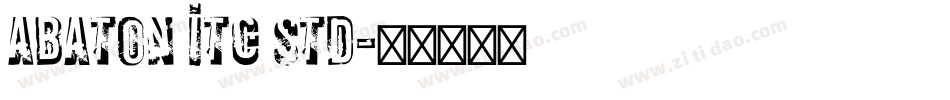 Abaton ITC Std字体转换